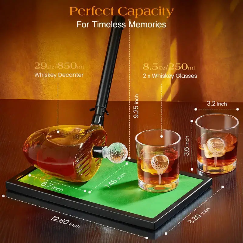 The Golfer’s Decanter Set - Tampa Home & Garden Store