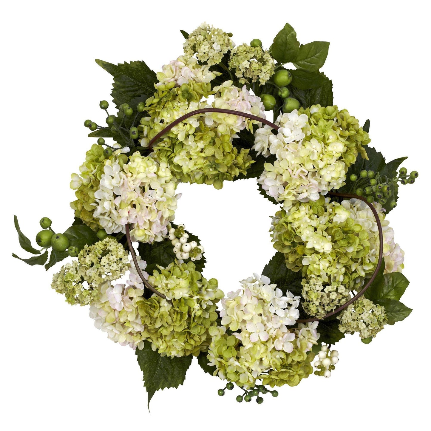 22” Artificial Hydrangea Wreath - Tampa Home & Garden Store