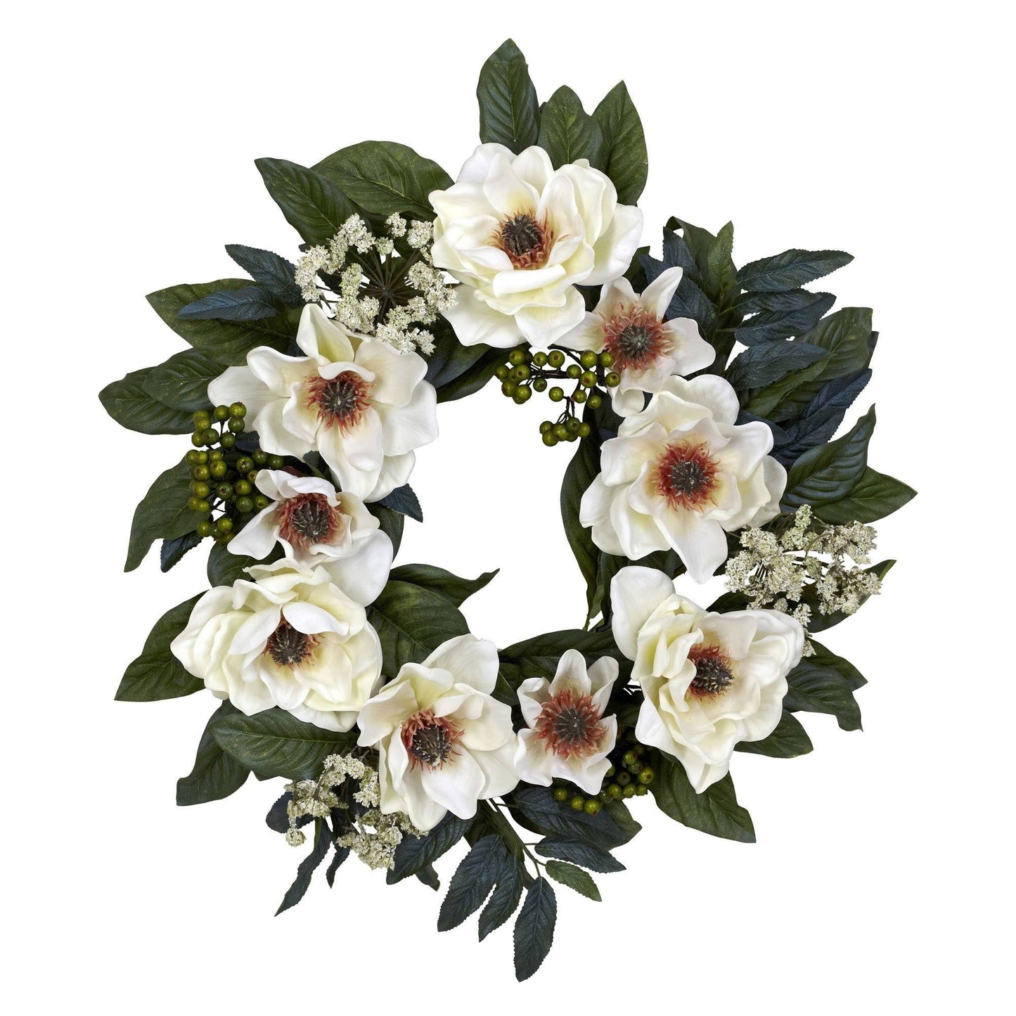 22" Magnolia Wreath - Tampa Home & Garden Store