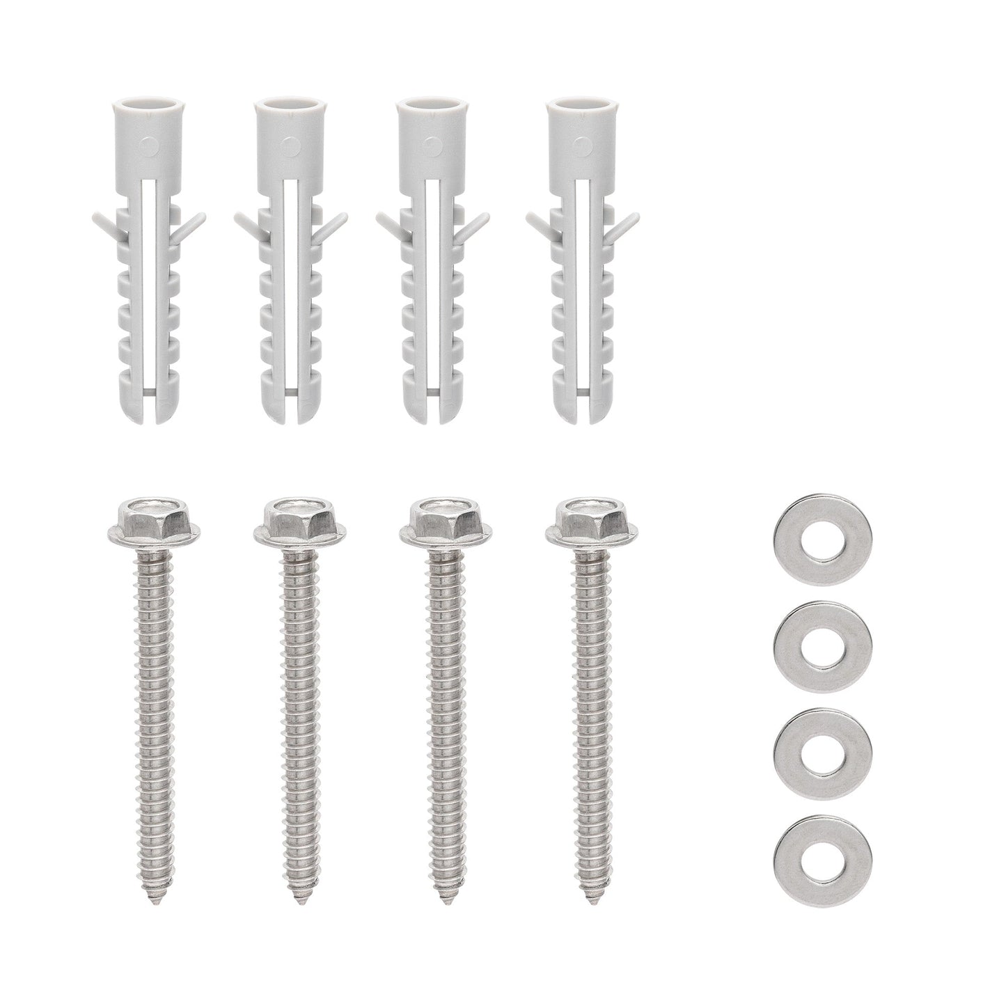 Hose reel hardware pack 22517 Orbit Irrigation four white plastic guides with screws and washers on Tampa Home & Garden Store