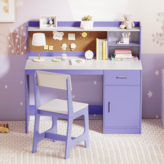 Kids Study Desk and Chair Set Student Table and Chair