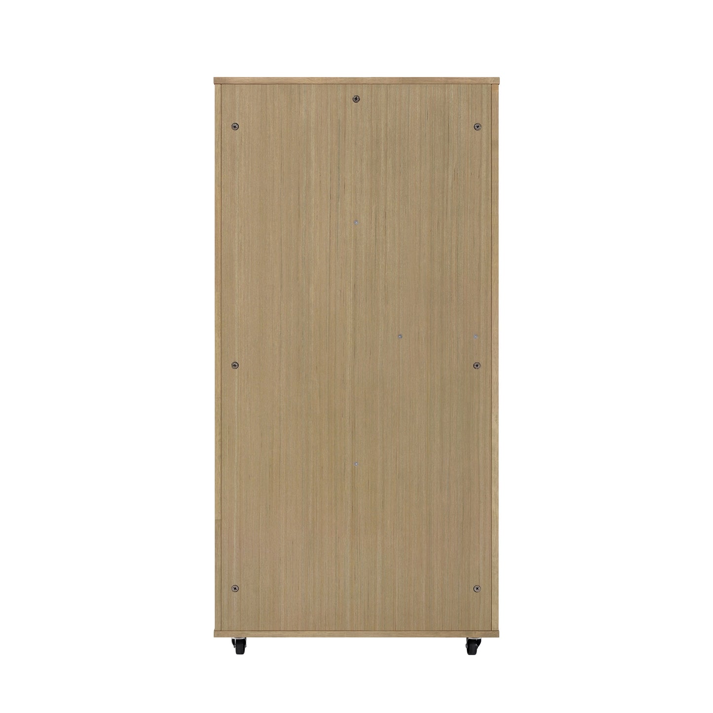 Basia rubber wood cat cabinet with wheels by HouseOfZazla, light brown pet furniture on casters on Tampa Home & Garden Store