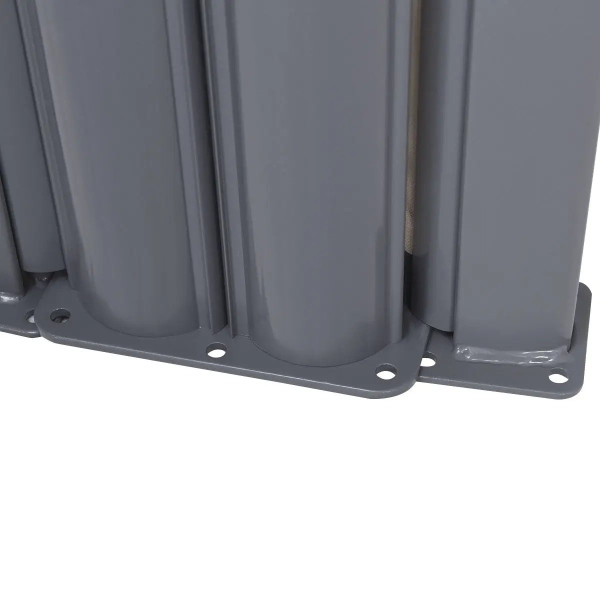 237 x 63 Inch Patio Retractable Screen Divider DirectDeals mounting base in gray metal on Tampa Home & Garden Store