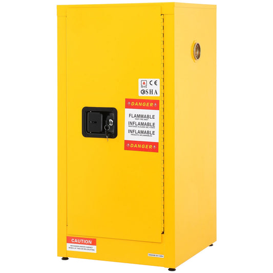 Galvanized steel flammable storage cabinet yellow by HouseOfZazla tool cabinet on Tampa Home & Garden Store