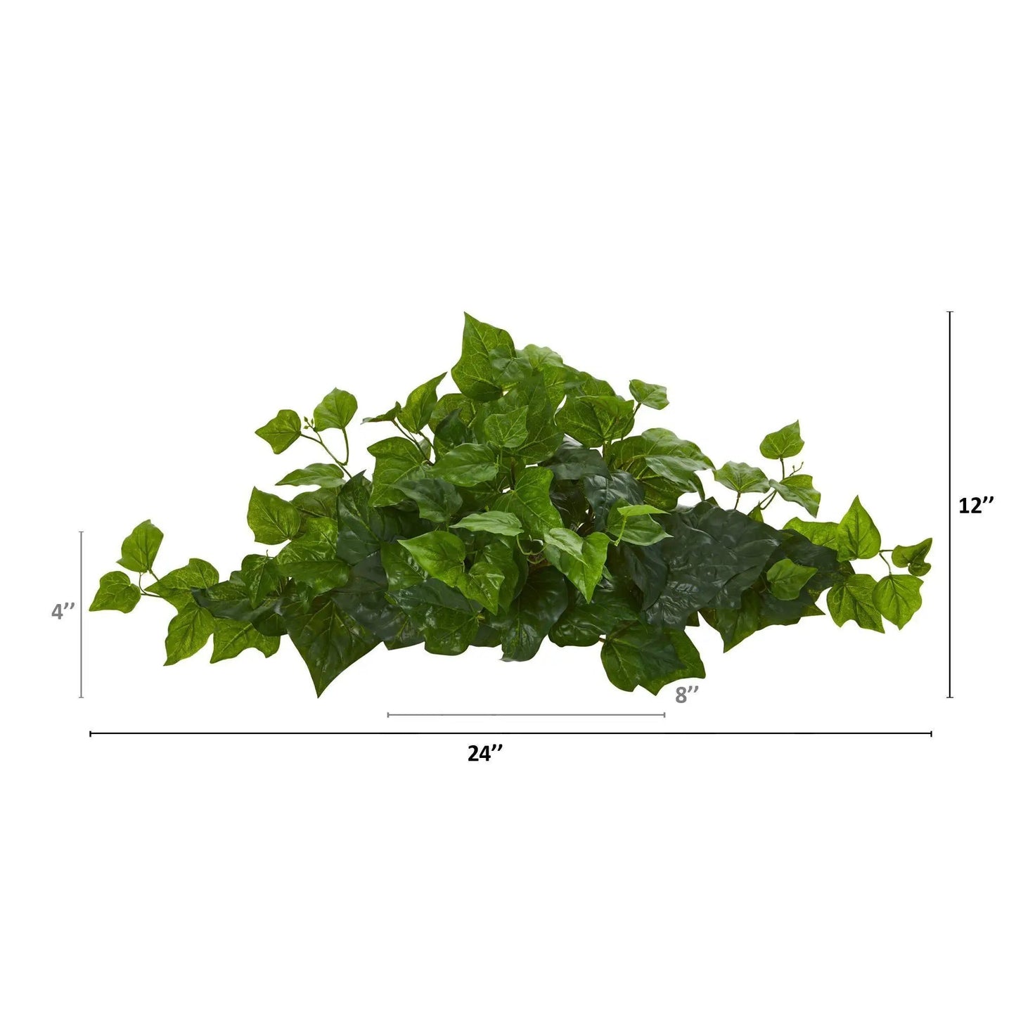 24 Inch London Ivy Artificial Ledge Plant, vibrant green leaves by Nearly Natural on Tampa Home & Garden Store