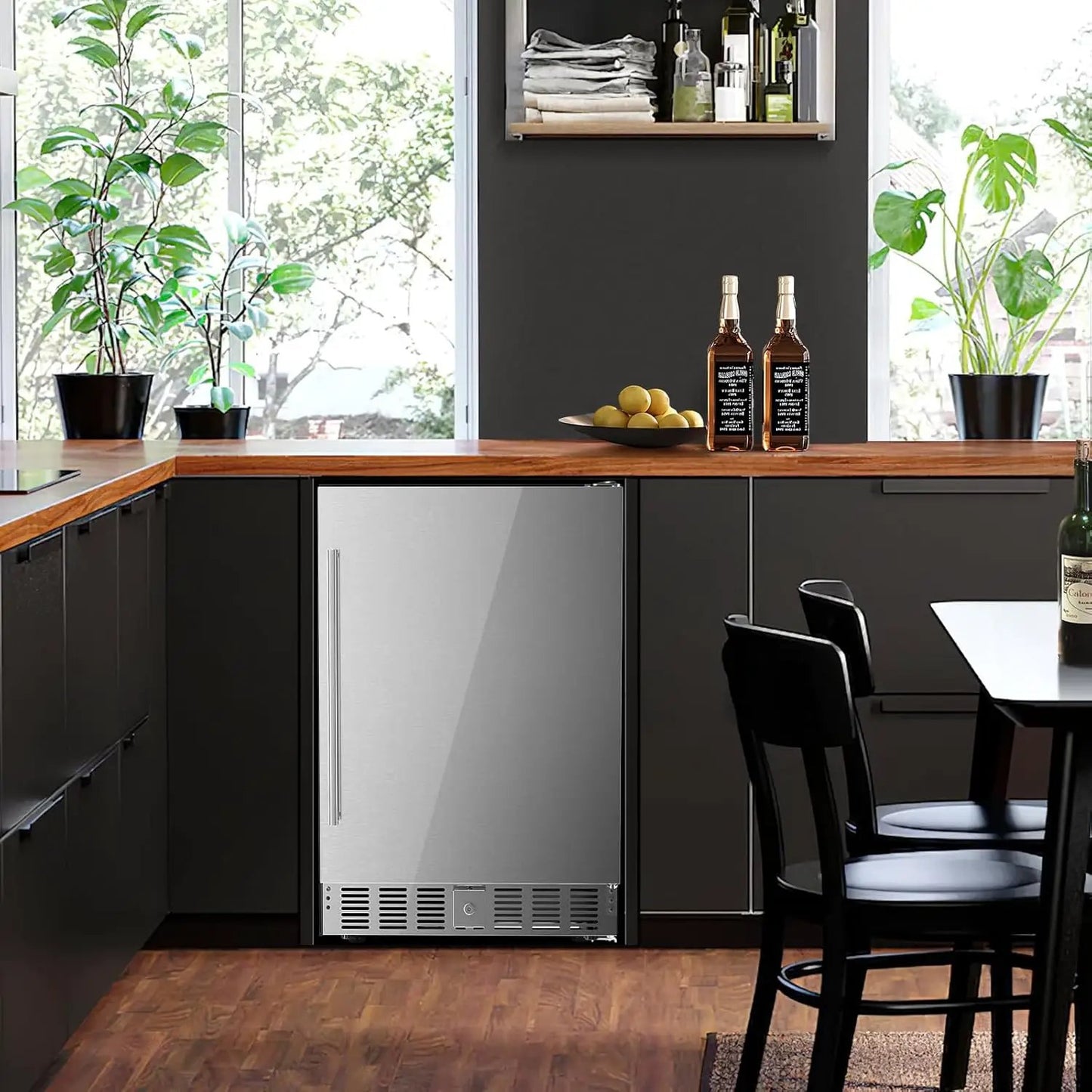 Under Counter Refrigerator 24 Inch Double Drawer by Kismile with stainless steel front on Tampa Home & Garden Store