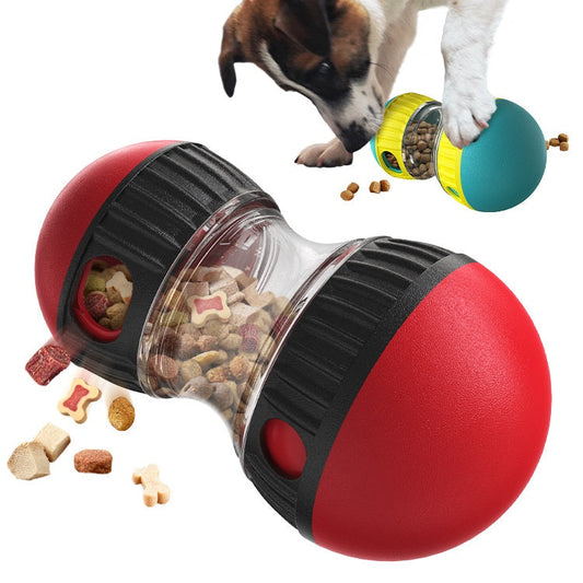 Food-dispensing dog toy tumbler ball red/black with clear middle; two toys by Sell My Stuff on Tampa Home & Garden Store