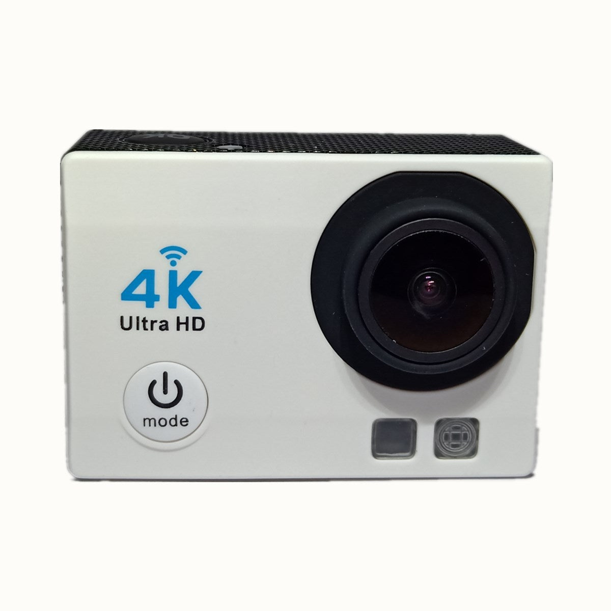 Action camera 4K Ultra HD by Sell My Stuff, white compact body with black lens on Tampa Home & Garden Store