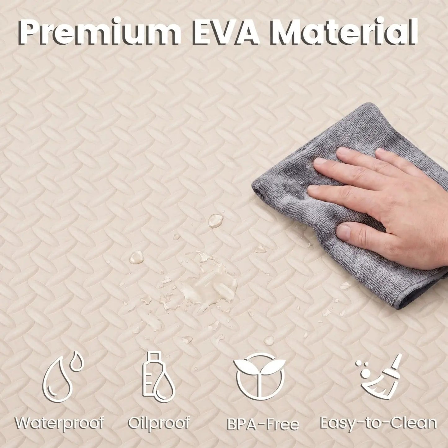 Puzzle Exercise Mats Half Inch Thick 24 Tiles