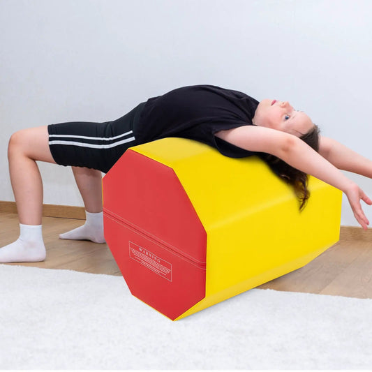 Octagon gymnastics mat 24.5 in yellow and red waterproof cover DirectDeals on Tampa Home & Garden Store