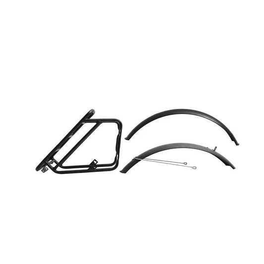 EUNORAU Specter-ST 2.0 rack and two fenders set, black bicycle rack with curved mudguards on Tampa Home & Garden Store