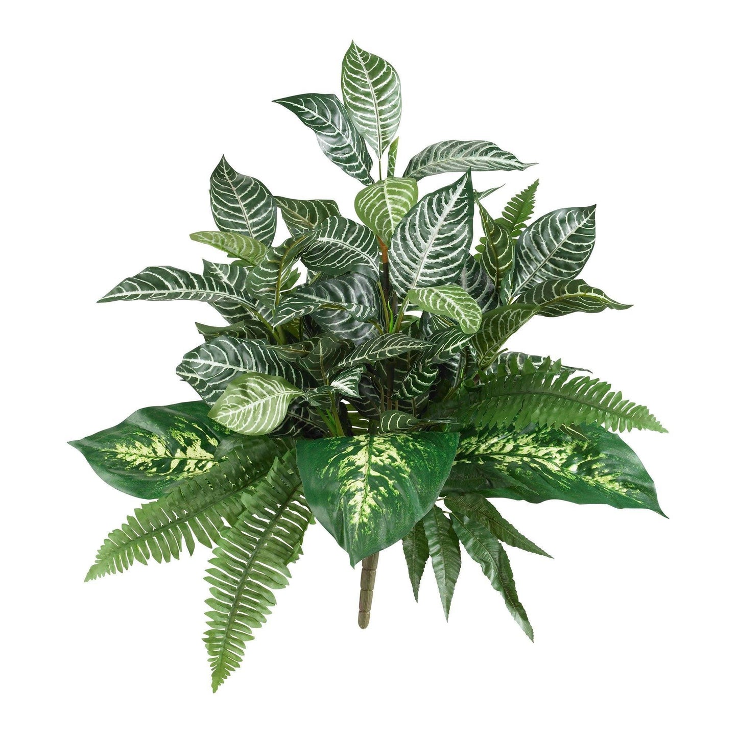 25” Mix Greens Artificial Plant (Set of 2) - Tampa Home & Garden Store