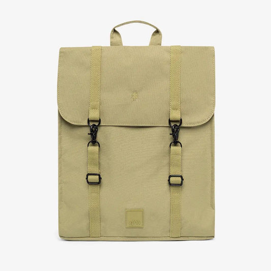 Handy Backpack Cedar Minimalist Laptop Pack, tan Lefrik USA backpack with flap and buckles on Tampa Home & Garden Store