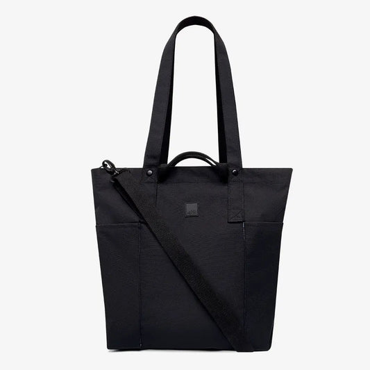Raw Tote Bag by Lefrik USA in black lightweight with cotton handles and a long crossbody strap on Tampa Home & Garden Store