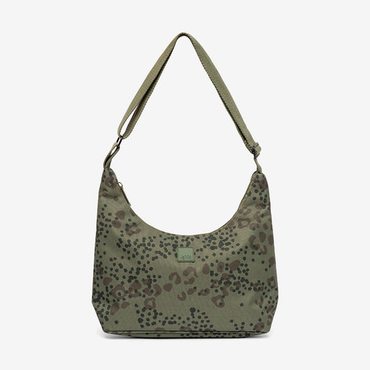 Bico Bag Cheetah Print Crossbody handbag olive green speckled pattern Lefrik USA on Tampa Home & Garden Store