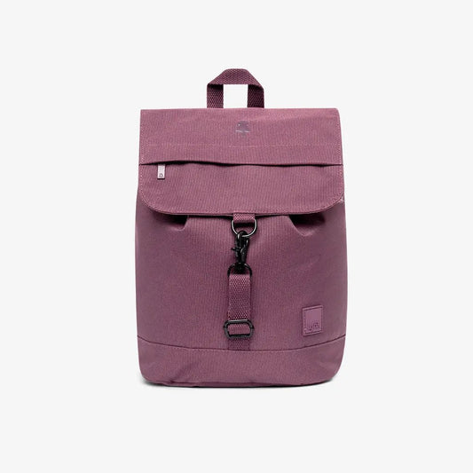 Kaut mini backpack maroon with top flap, front buckle, Lefrik USA patch on Tampa Home & Garden Store