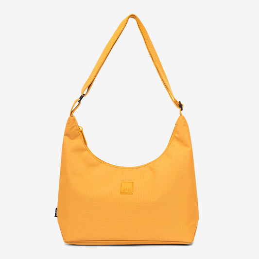 Bico Bag mustard yellow handbag crescent silhouette Lefrik USA on Tampa Home & Garden Store