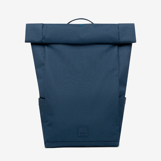 Roll Backpack Navy by Lefrik USA, roll-top closure, two-position design on Tampa Home & Garden Store