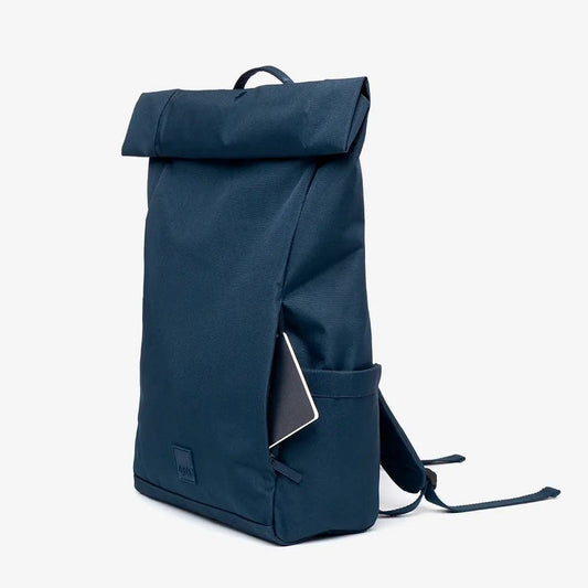 Roll Backpack Navy two-position with roll-top and tablet sleeve Lefrik USA on Tampa Home & Garden Store