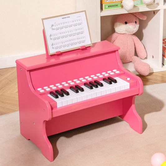 25 Keys Kids Piano Keyboard with Adjustable Speed and Teaching Mode - Tampa Home & Garden Store