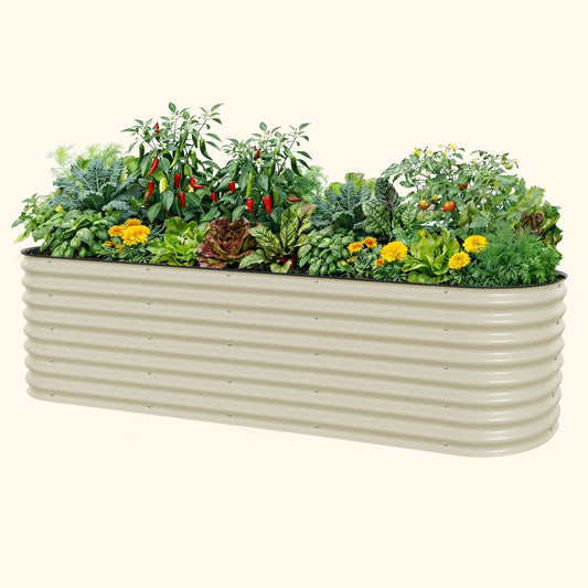 26" Tall 10 In 1 Jumbo Modular Metal Raised Garden Bed Kit - Tampa Home & Garden Store