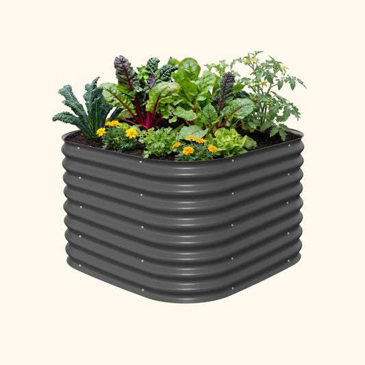 26" Tall 4 In 1 Small Modular Metal Raised Garden Bed Kit - Tampa Home & Garden Store