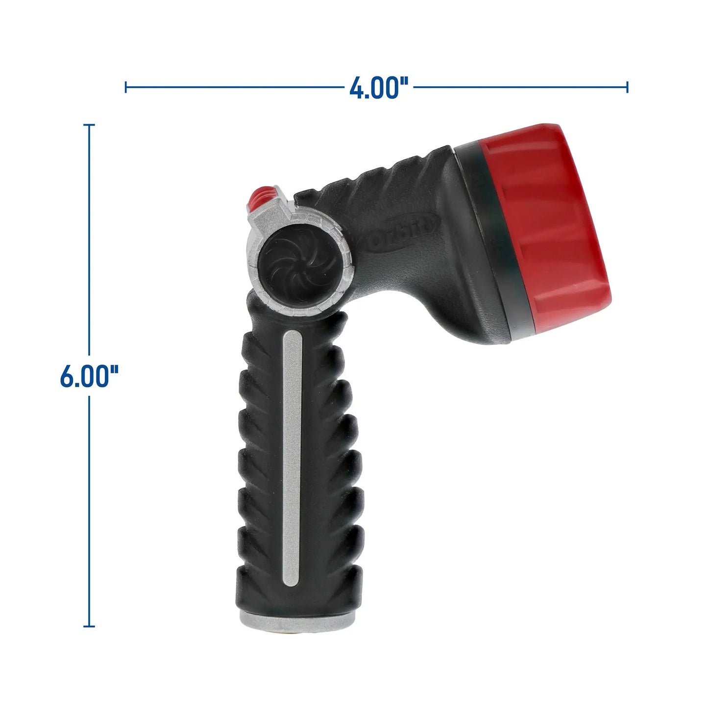 Pro Series 8-Pattern Thumb Control Nozzle with red tip on black body Orbit Irrigation on Tampa Home & Garden Store