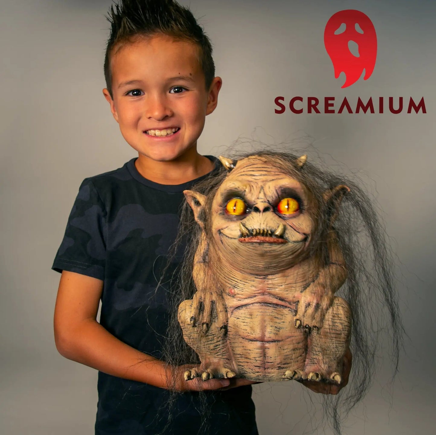 Troglyns RAGAR Prop Scary Gremlin Monster with Stringy Hair Halloween Decoration - Tampa Home & Garden Store