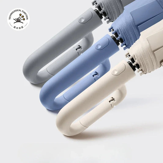 Men's and Women's Sunshade Umbrella Automatic Ring Umbrella Rain and Sun Protection UV Folding - Tampa Home & Garden Store