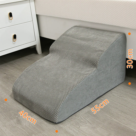 Ladder Bedside Small Dog Cat Ladder gray textured fabric by Sell My Stuff, 55x40x30 cm on Tampa Home & Garden Store