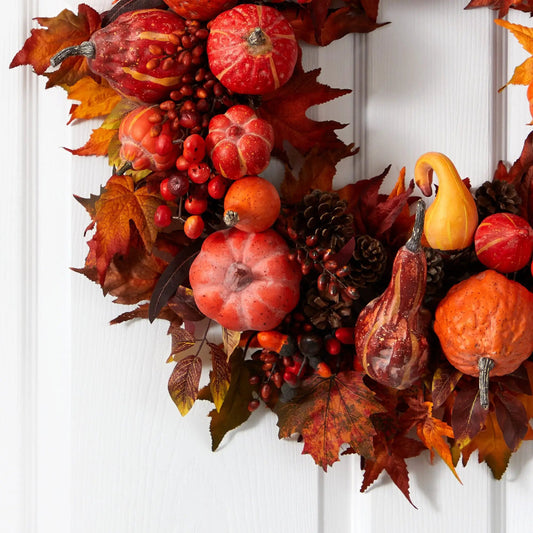 28" Harvest Wreath - Tampa Home & Garden Store