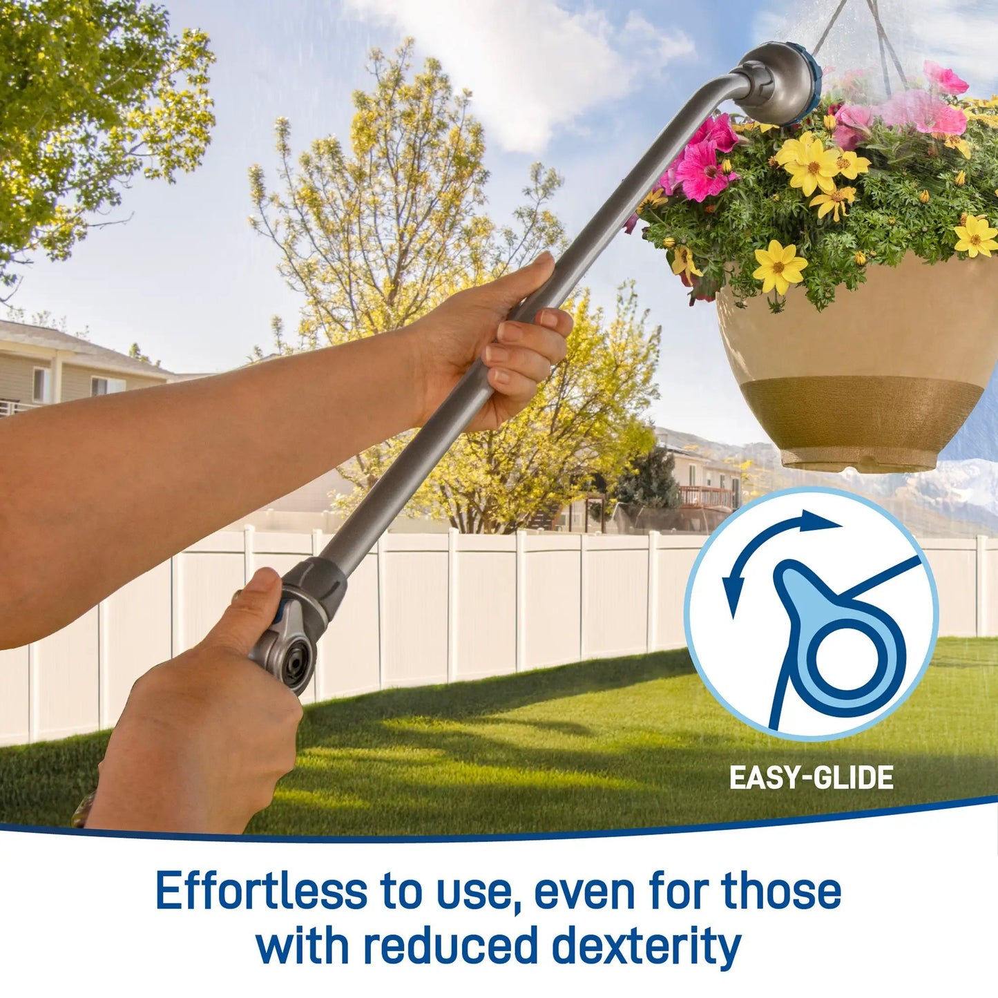 Orbit 33-Inch Thumb-Control Turret Wand with 7 spray patterns for water wands on Tampa Home & Garden Store