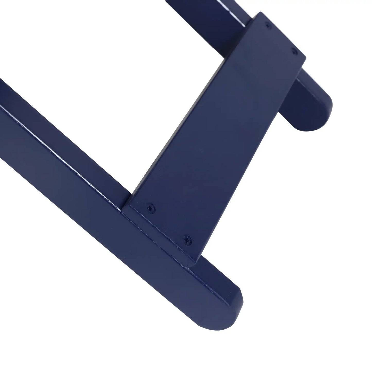 Mesa auxiliar plegable de madera para exteriores, azul marino, 38.1 cm Profundidad x 57.78 cm Ancho x 46.35 cm Alto