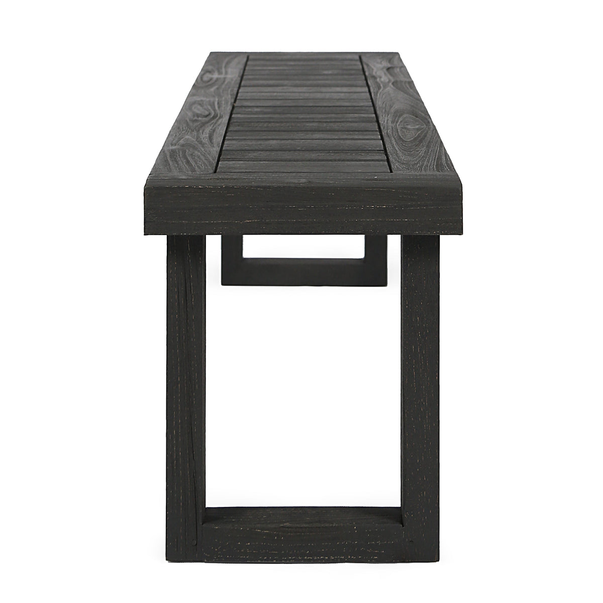 3-piece solid acacia wood outdoor dining set sandblast dark on Tampa Home & Garden Store