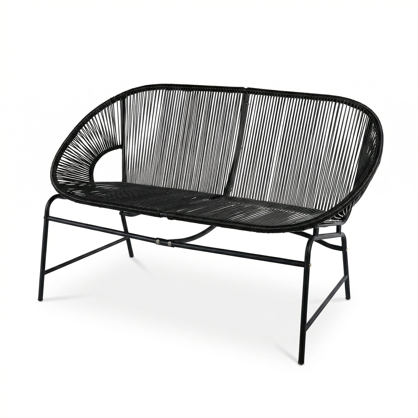Nusa Outdoor Patio 4 Piece Chat Set with Table