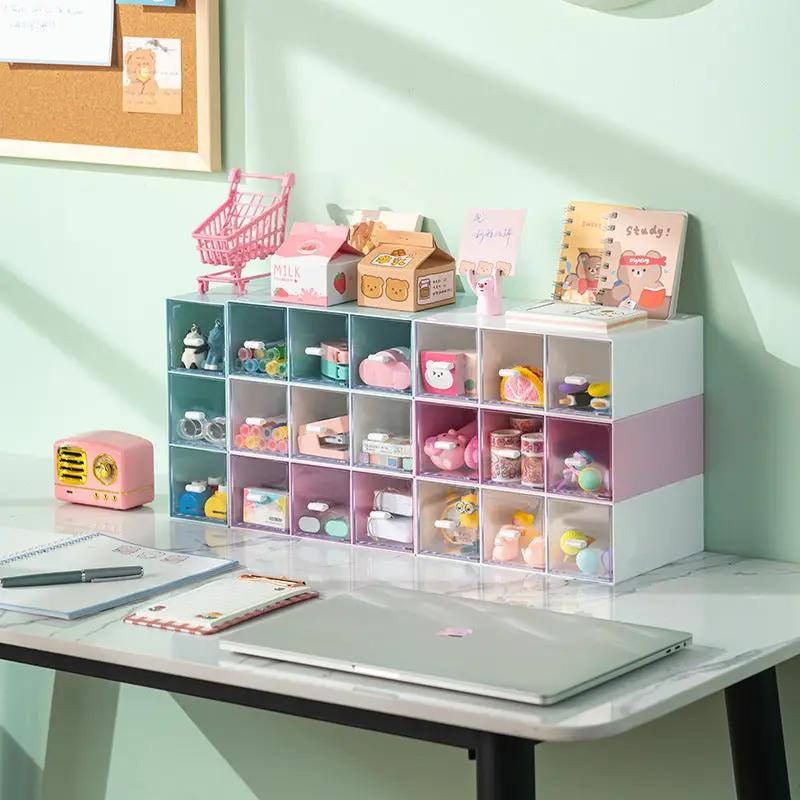Tea Bag Drawer Storage Box for Kitchen Drawers in pastel blue with clear drawers on Tampa Home & Garden Store