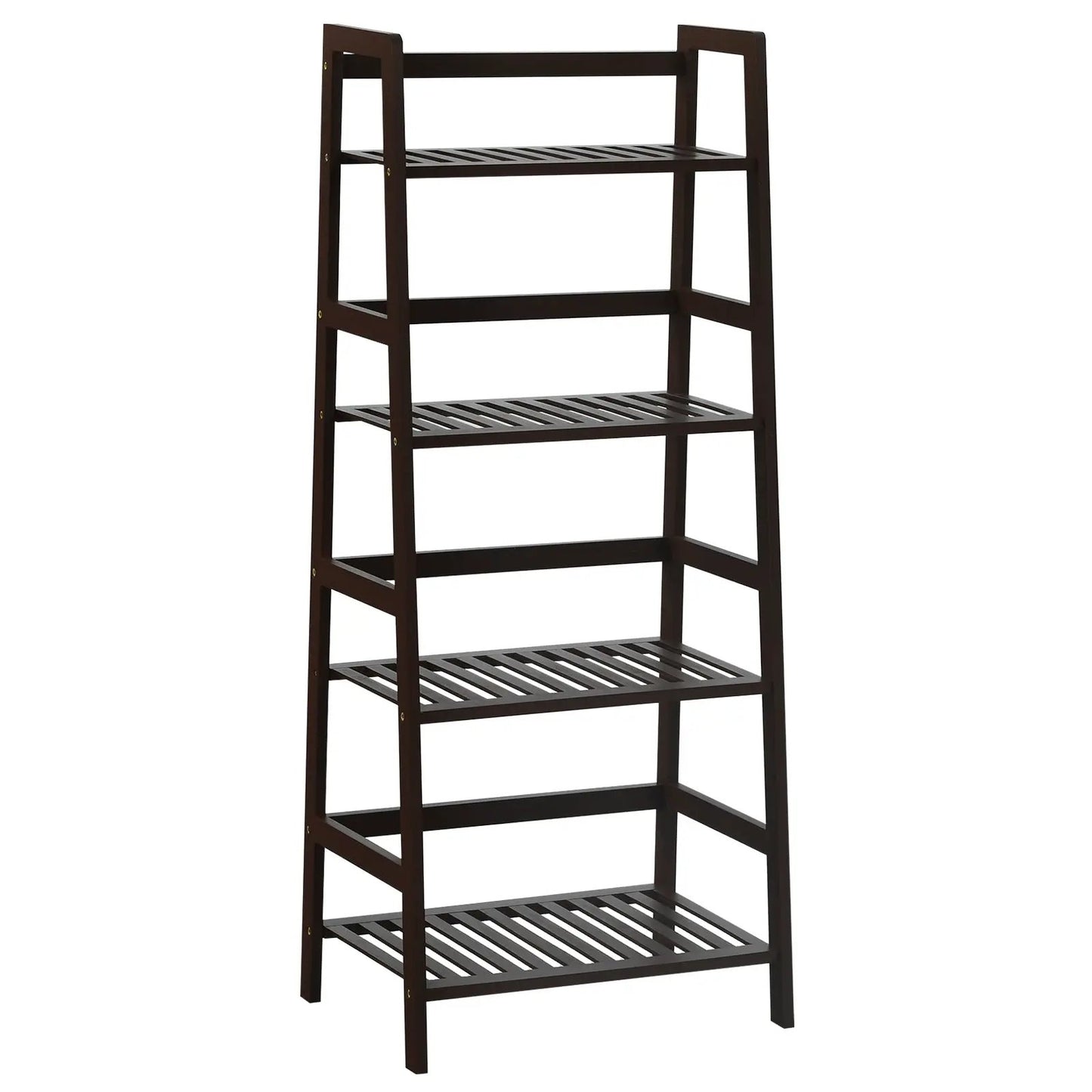 4-Tier Bamboo Plant Rack with Guardrails Stable and Space-Saving-Natural - Tampa Home & Garden Store