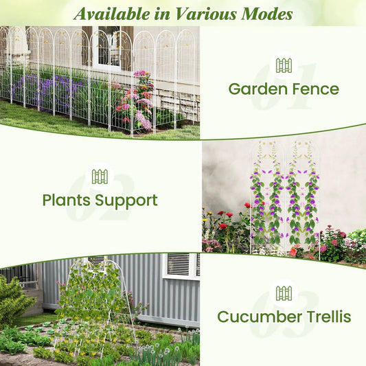 2-pack rustproof metal garden trellises for climbing plants, 71 x 20 in, DirectDeals on Tampa Home & Garden Store