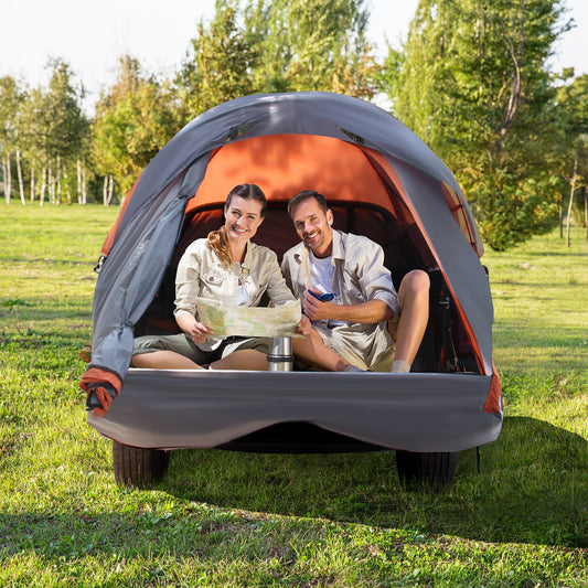 GemGear 2 Person Portable Tent gray exterior orange interior two campers carry bag on Tampa Home & Garden Store