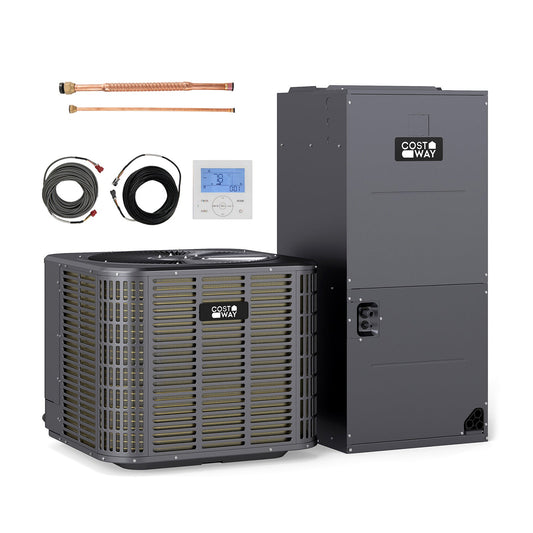 2 Ton 18 SEER2 Central Air Conditioner Heat Pump System with Multi-Position Air Handler Unit - Tampa Home & Garden Store