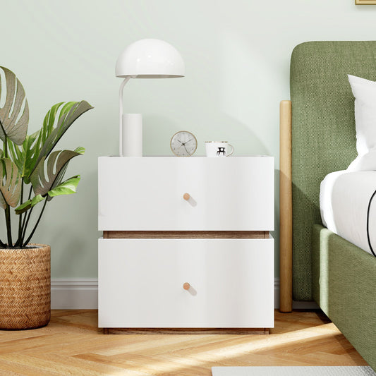 2-Drawer Modern Nightstand with Storage for Living Room Bedroom - Tampa Home & Garden Store