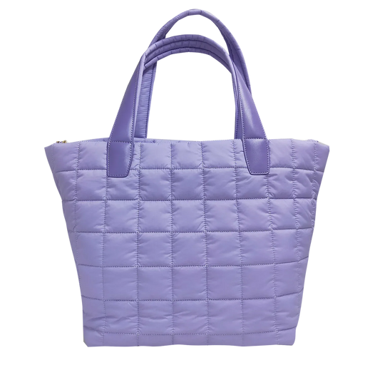 Quilted Nylon Tote – Lightweight, Triple-Zip, Travel & Work Ready