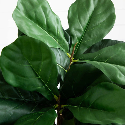 3.5 ft fiddle leaf artificial tree with glossy green leaves Nearly Natural brand on Tampa Home & Garden Store