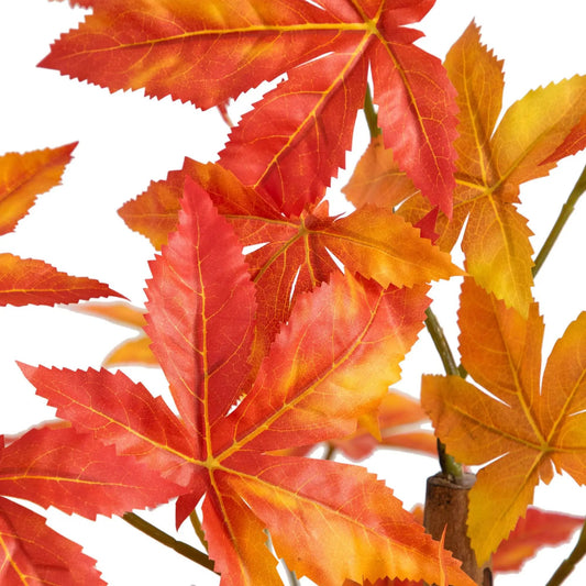 Autumn Deluxe Maple artificial fall tree 3 ft with red orange yellow leaves Nearly Natural on Tampa Home & Garden Store