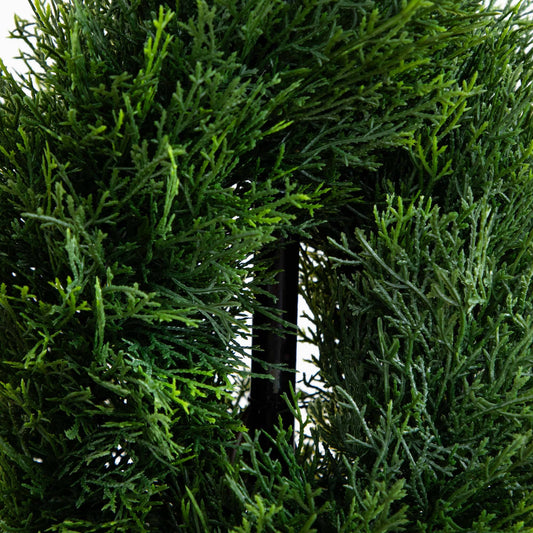 3' Double Pond Cypress Spiral Artificial Topiary Tree UV Resistant (Indoor/Outdoor) - Tampa Home & Garden Store