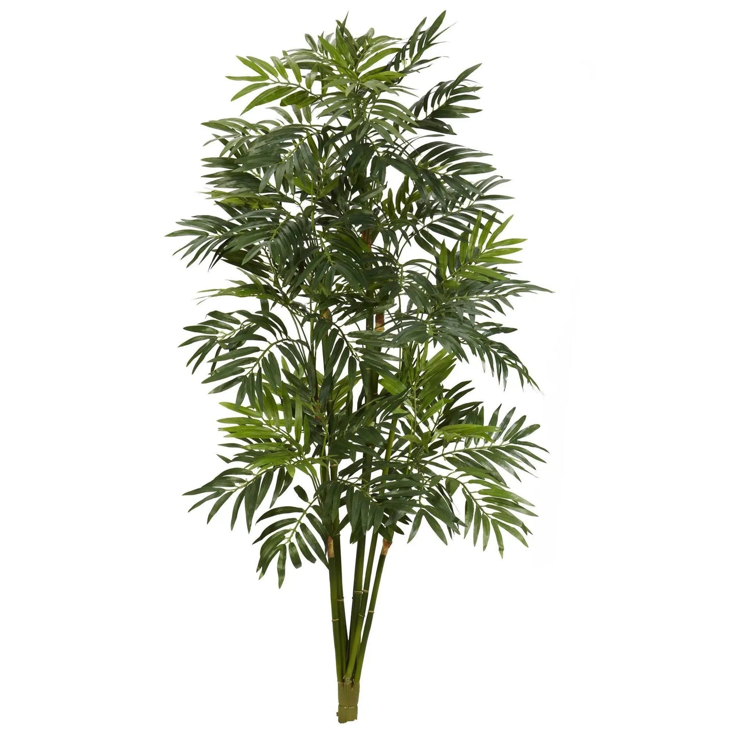 Mini bamboo palm artificial tree by Nearly Natural with green fronds, 3 ft tall on Tampa Home & Garden Store