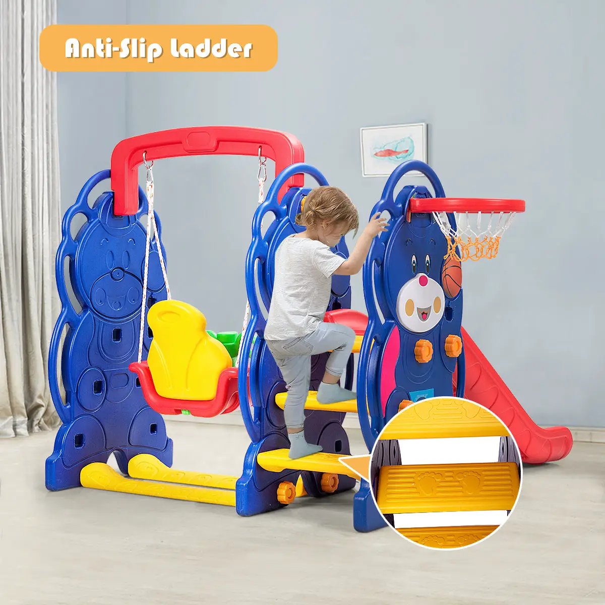 3-in-1 Toddler Climber and Swing Playset - Tampa Home & Garden Store