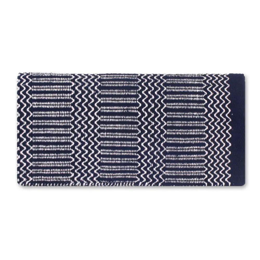 Mayatex navy double weave saddle blanket acrylic blend on Tampa Home & Garden Store