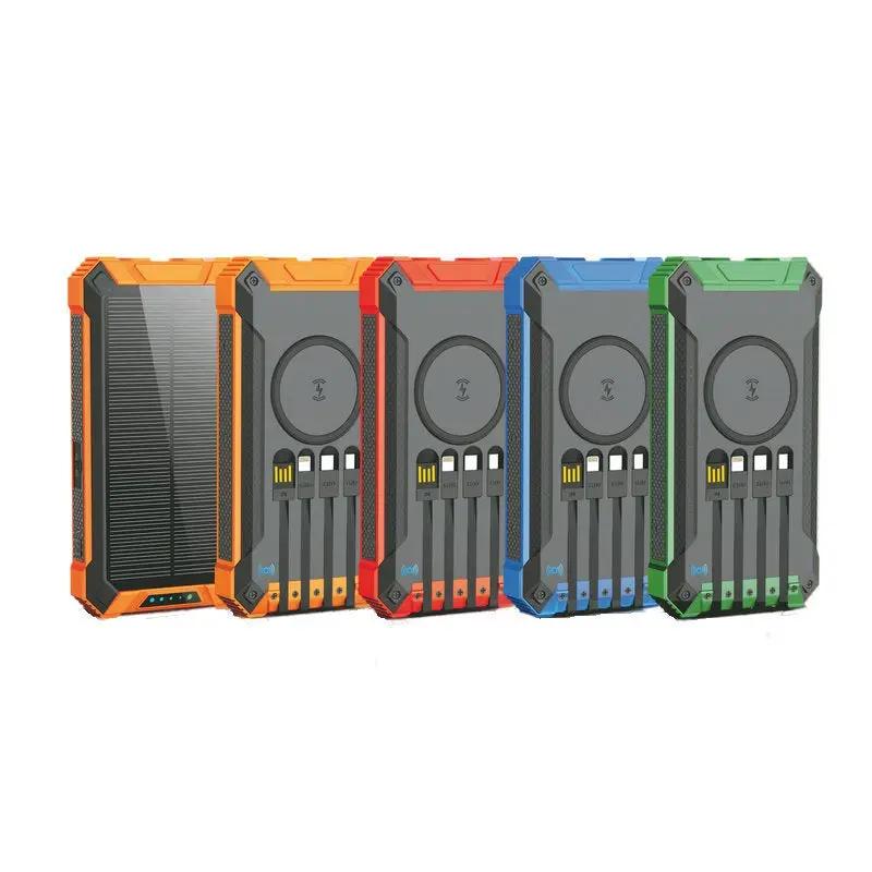 5-pack wireless solar power banks 20000 mAh outdoor with wireless charging solar panel on Tampa Home & Garden Store