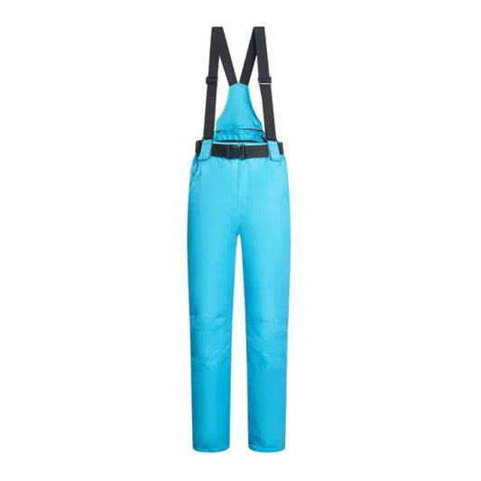 Unisex waterproof ski pants with suspenders in blue with black straps VIP Digital Presence on Tampa Home & Garden Store
